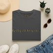 Apologetic Gangster T-Shirt | Text Graphic Tee, Grey Cotton