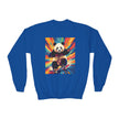 Skateboarding Panda Youth Sweatshirt: Colorful Kids Crewneck