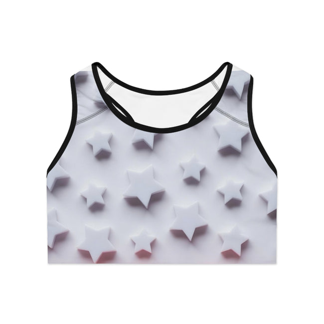 star light star bright Star Pattern Sports Bra | All-Over Print Athletic Top