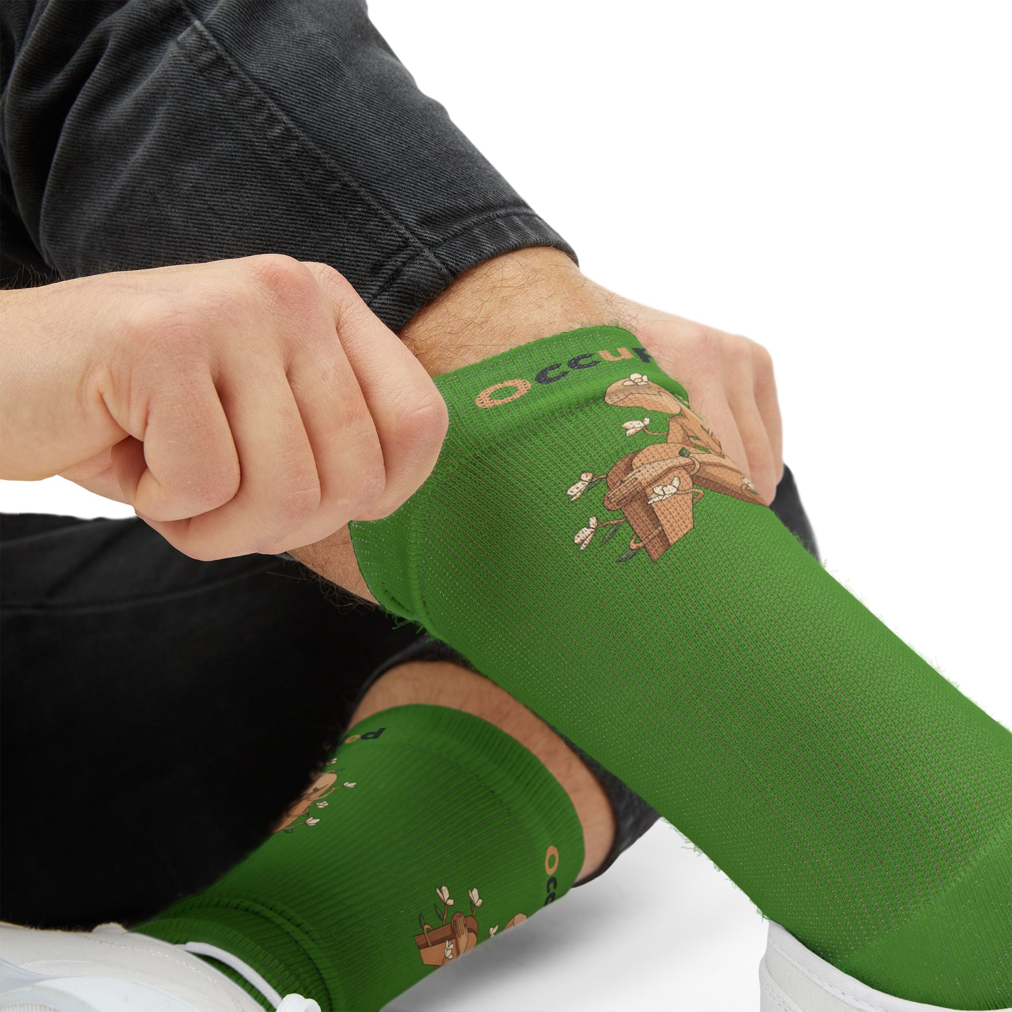 Green Sock Lady Of The Garden Sublimation Socks —
 Occupied