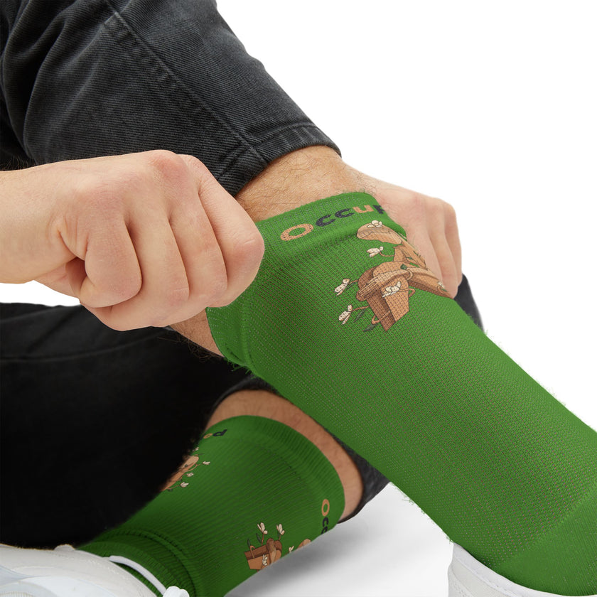 Green Sock Lady Of The Garden Sublimation Socks —
 Occupied