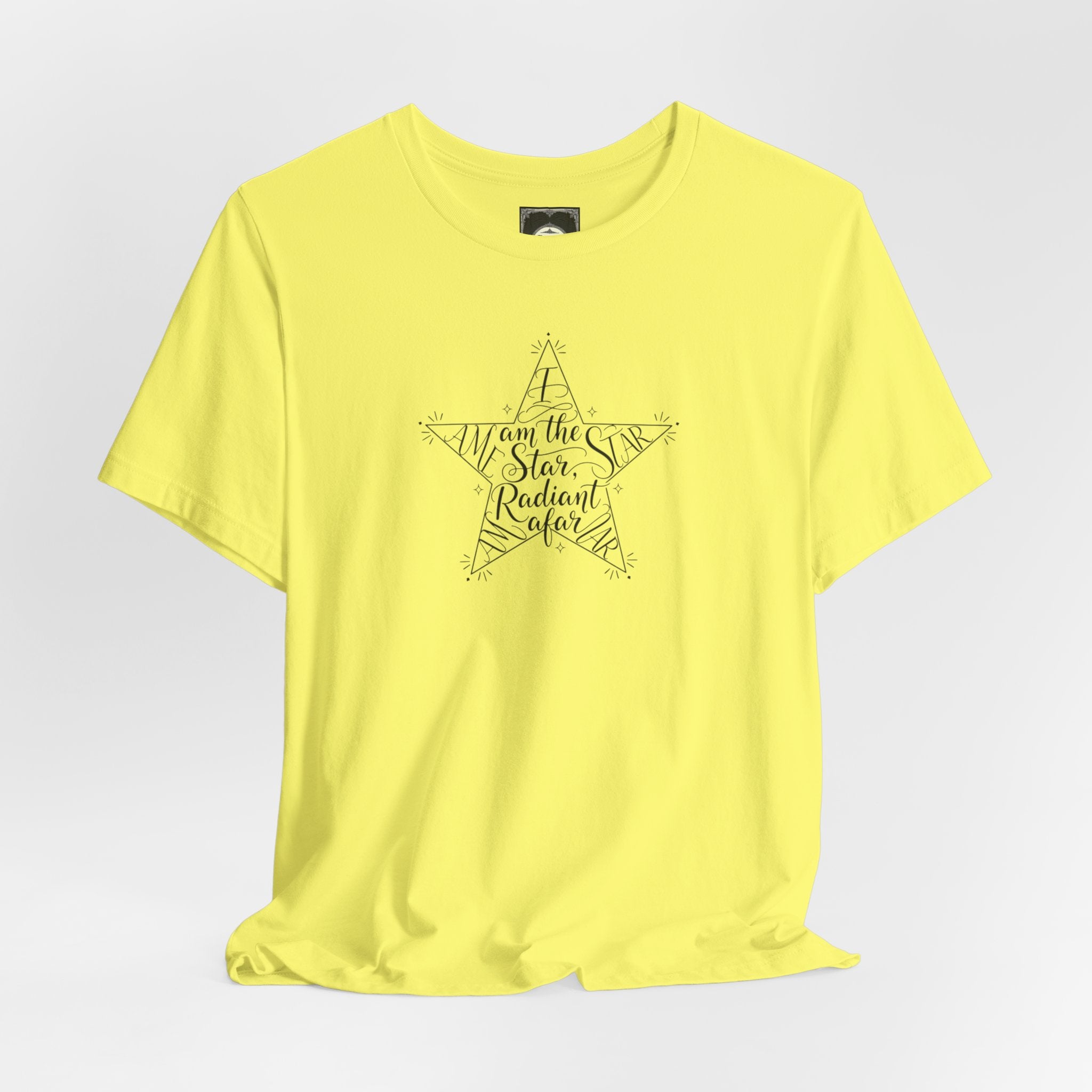 Star Radiant Tee — Inspirational Handwritten Star Graphic T-Shirt