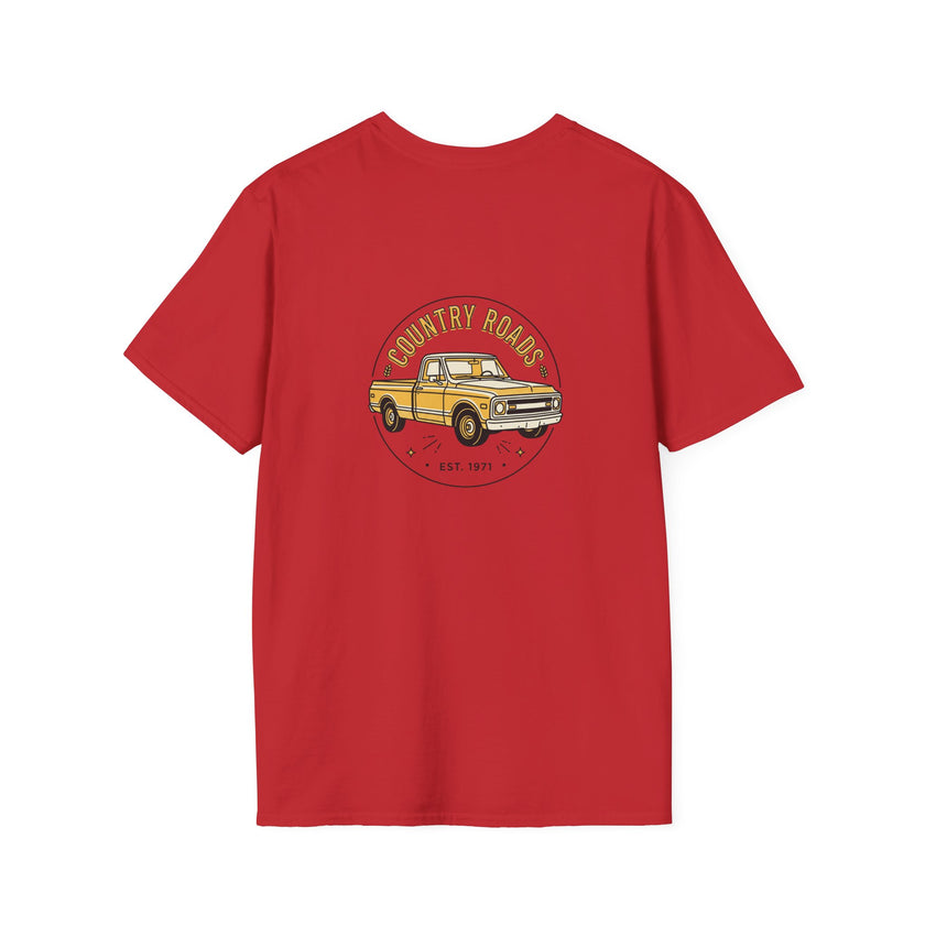 Country Roads Vintage Truck T-Shirt — 'Country Roads' Graphic Tee