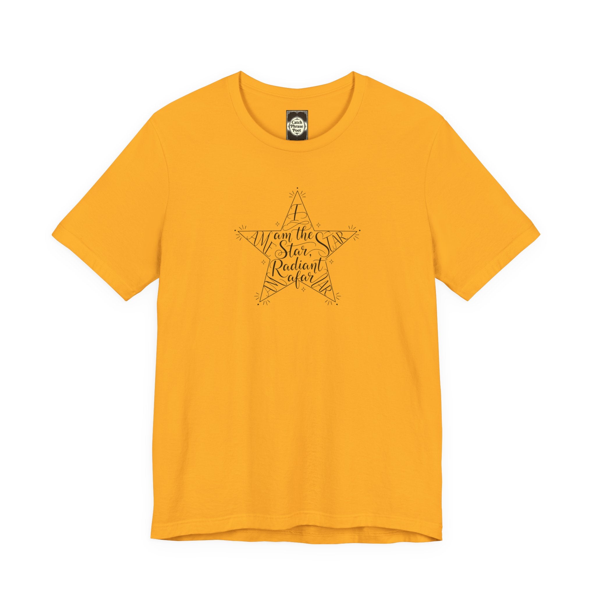 Star Radiant Tee — Inspirational Handwritten Star Graphic T-Shirt