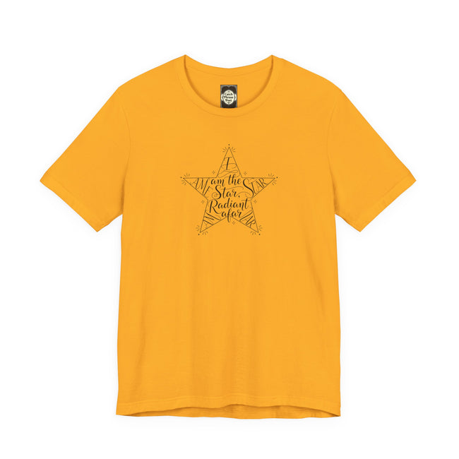 Star Radiant Tee — Inspirational Handwritten Star Graphic T-Shirt