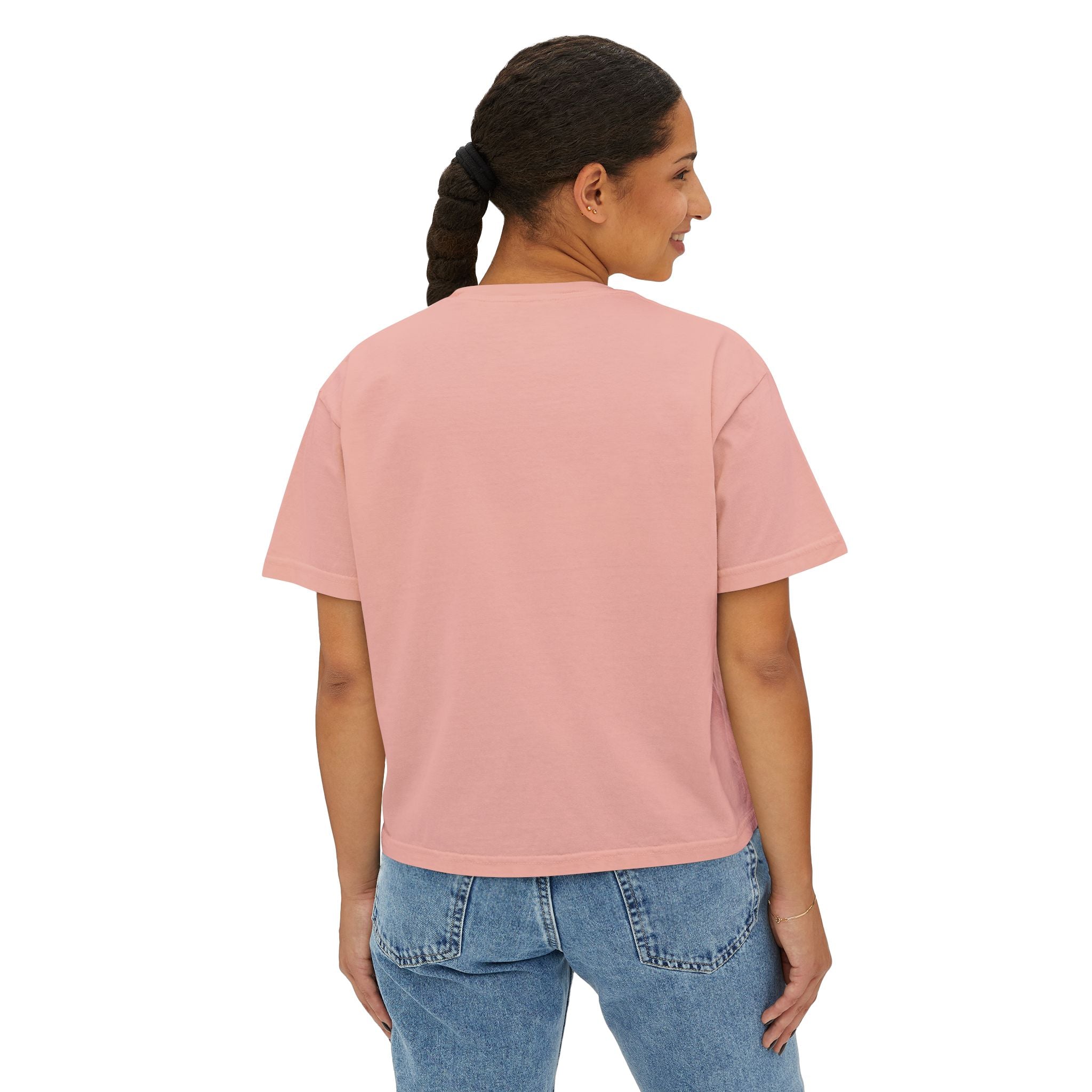 Women's Boxy Tee — Floral Portrait 