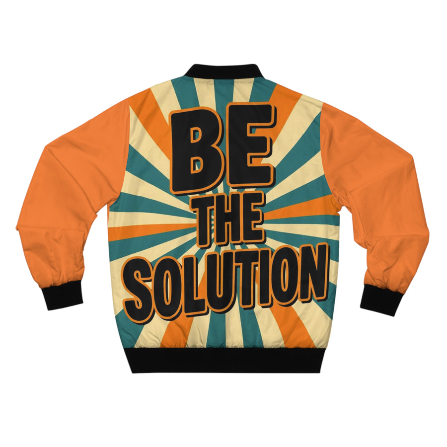 Be The Solution Bomber Jacket — Men's Motivational Bomber