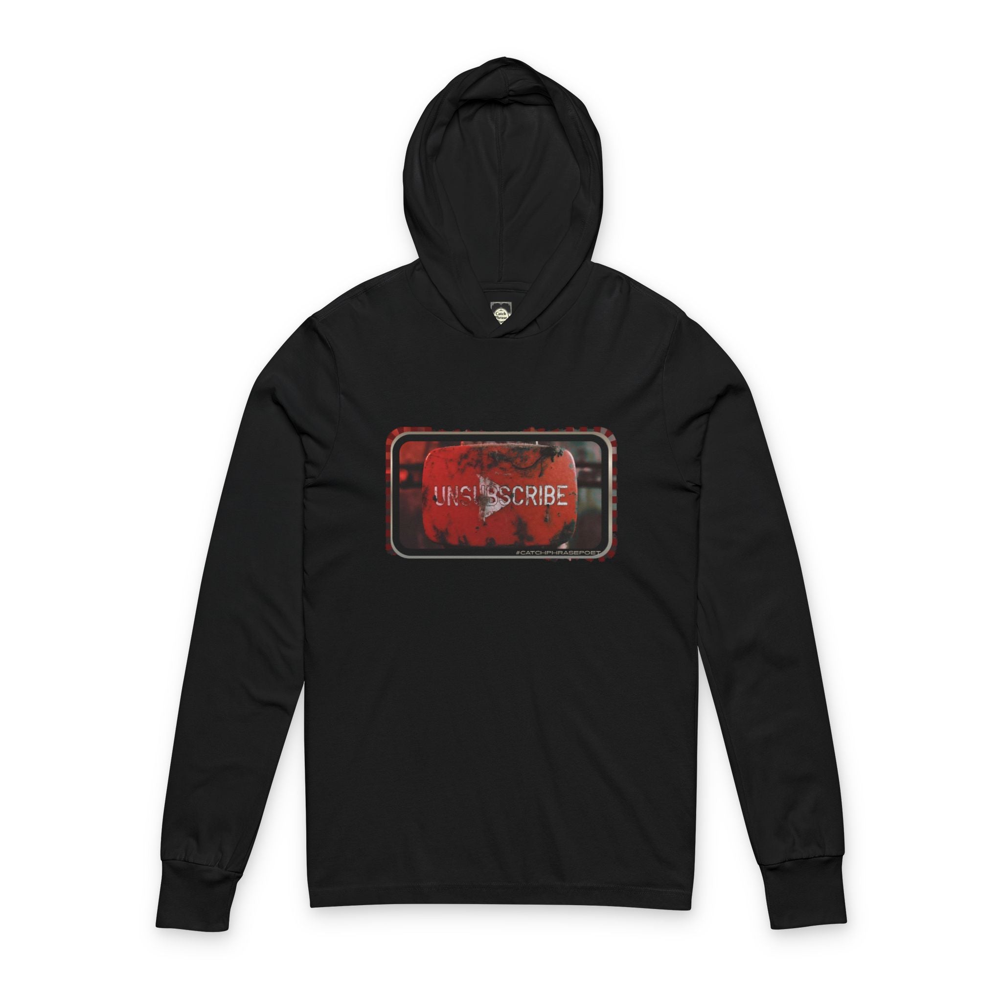 UNSubscribe Button Graphic Put Down The Bloody Device Hoodie | Anti-Screen Humor