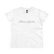 Bloom Quietly Women's Tee — Minimal Inspirational Script T-Shirt
