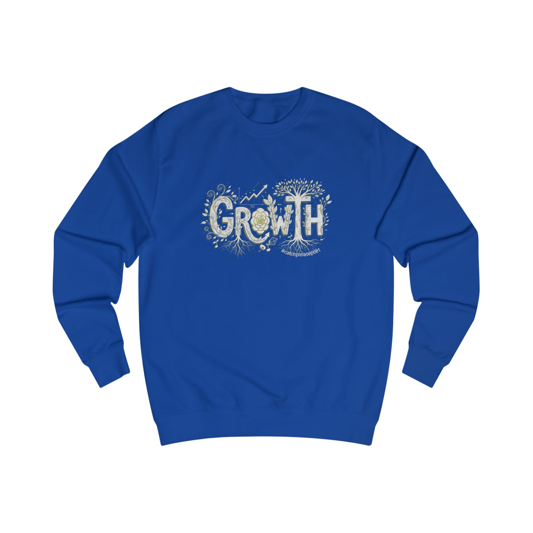 Growth floral typography Sweatshirt | Botanical lettering crewneck