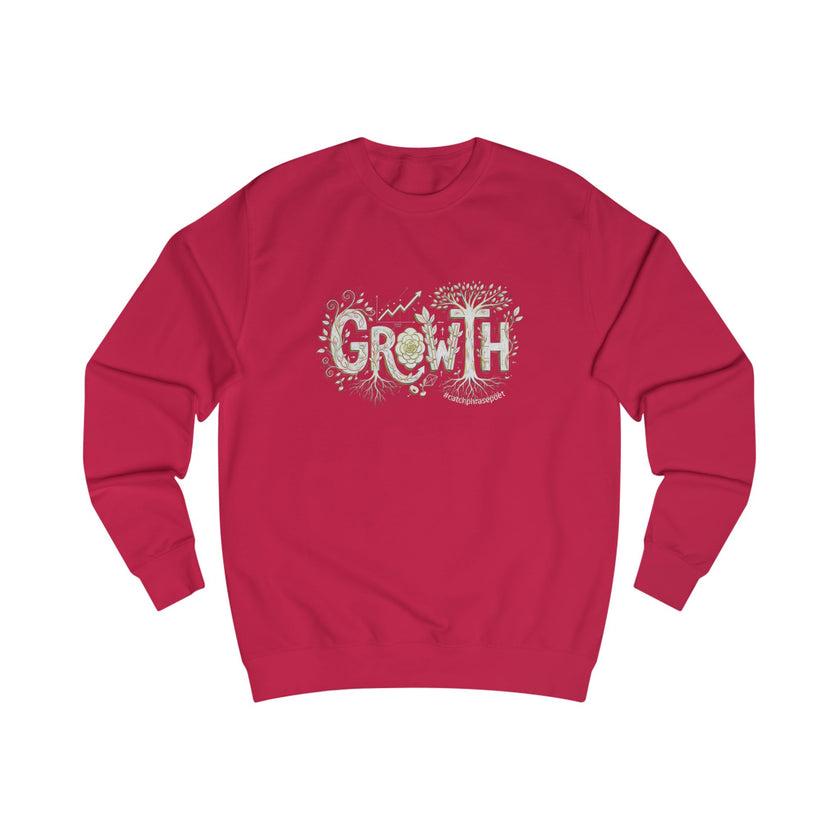 Growth floral typography Sweatshirt | Botanical lettering crewneck