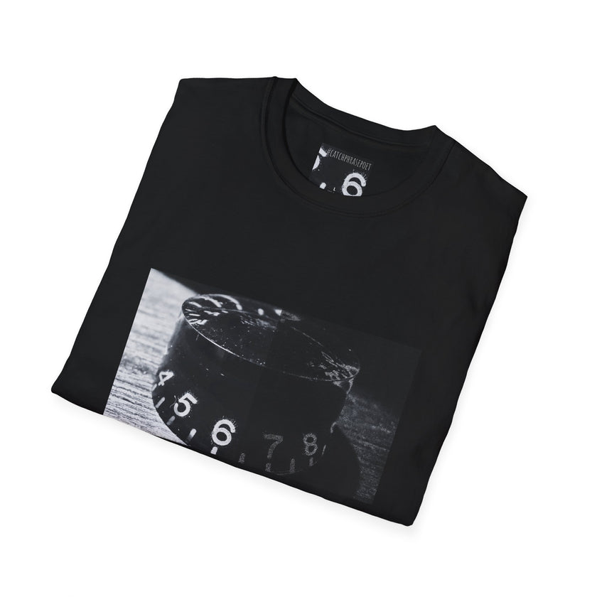 Vintage camera lens tee, lifestyle view