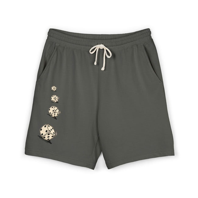 Celestial Tarot Fleece Sweat Shorts — Sun & Crystal Ball Graphic