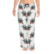 Vintage Swallow Pattern Pajama Pants — Women's Cozy Lounge Sleepwear
