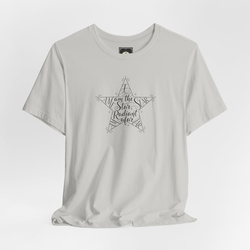 Star Radiant Tee — Inspirational Handwritten Star Graphic T-Shirt
