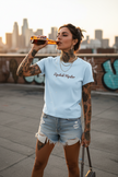 Lipstick Hipster Bodycon Crewneck T-Shirt