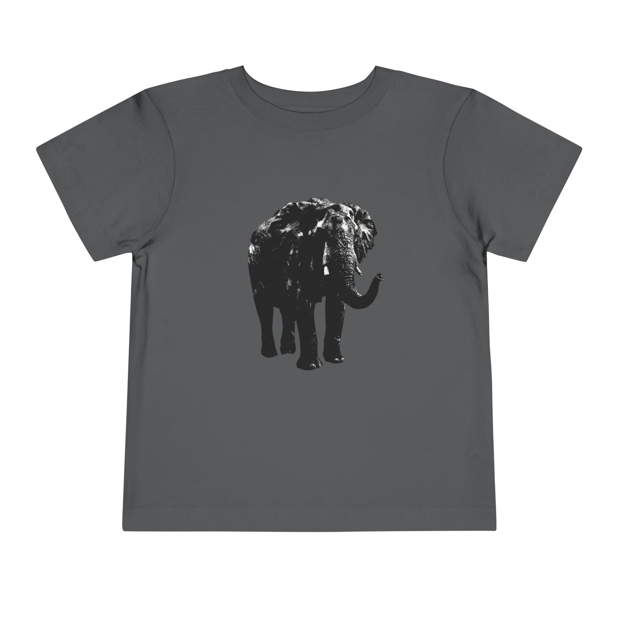 Toddlers' Elephant Tee — Black Silhouette Baby T‑Shirt