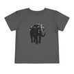 Toddlers' Elephant Tee — Black Silhouette Baby T‑Shirt