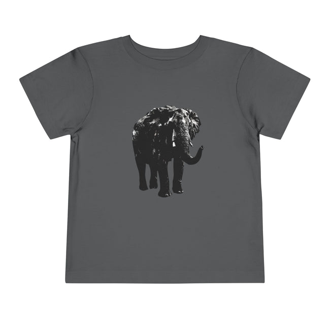 Toddlers' Elephant Tee — Black Silhouette Baby T‑Shirt