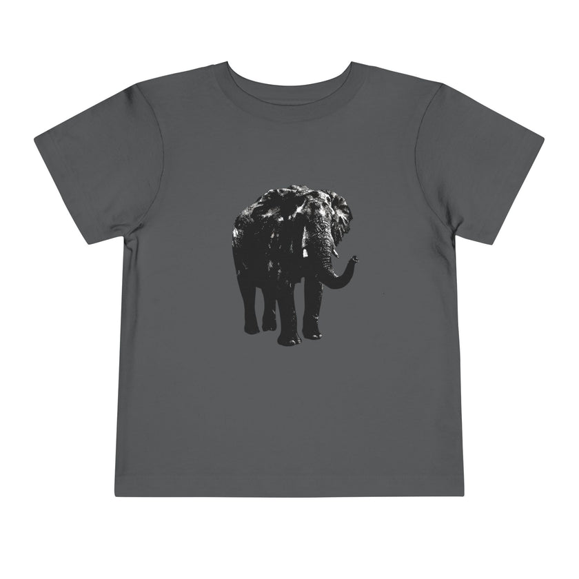 Toddlers' Elephant Tee — Black Silhouette Baby T‑Shirt