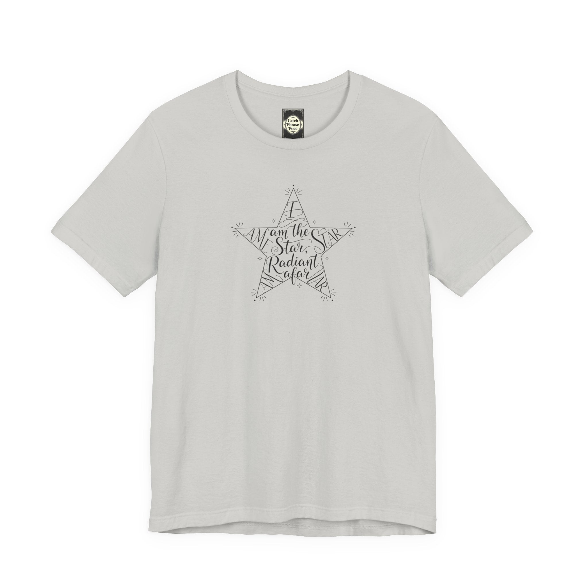 Star Radiant Tee — Inspirational Handwritten Star Graphic T-Shirt