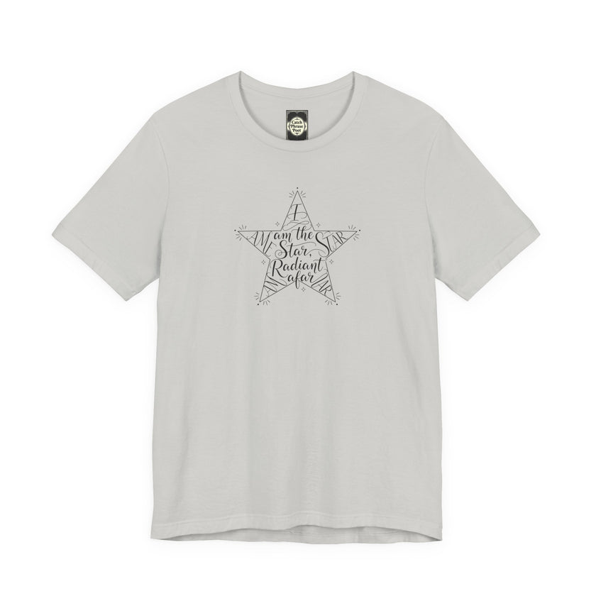 Star Radiant Tee — Inspirational Handwritten Star Graphic T-Shirt