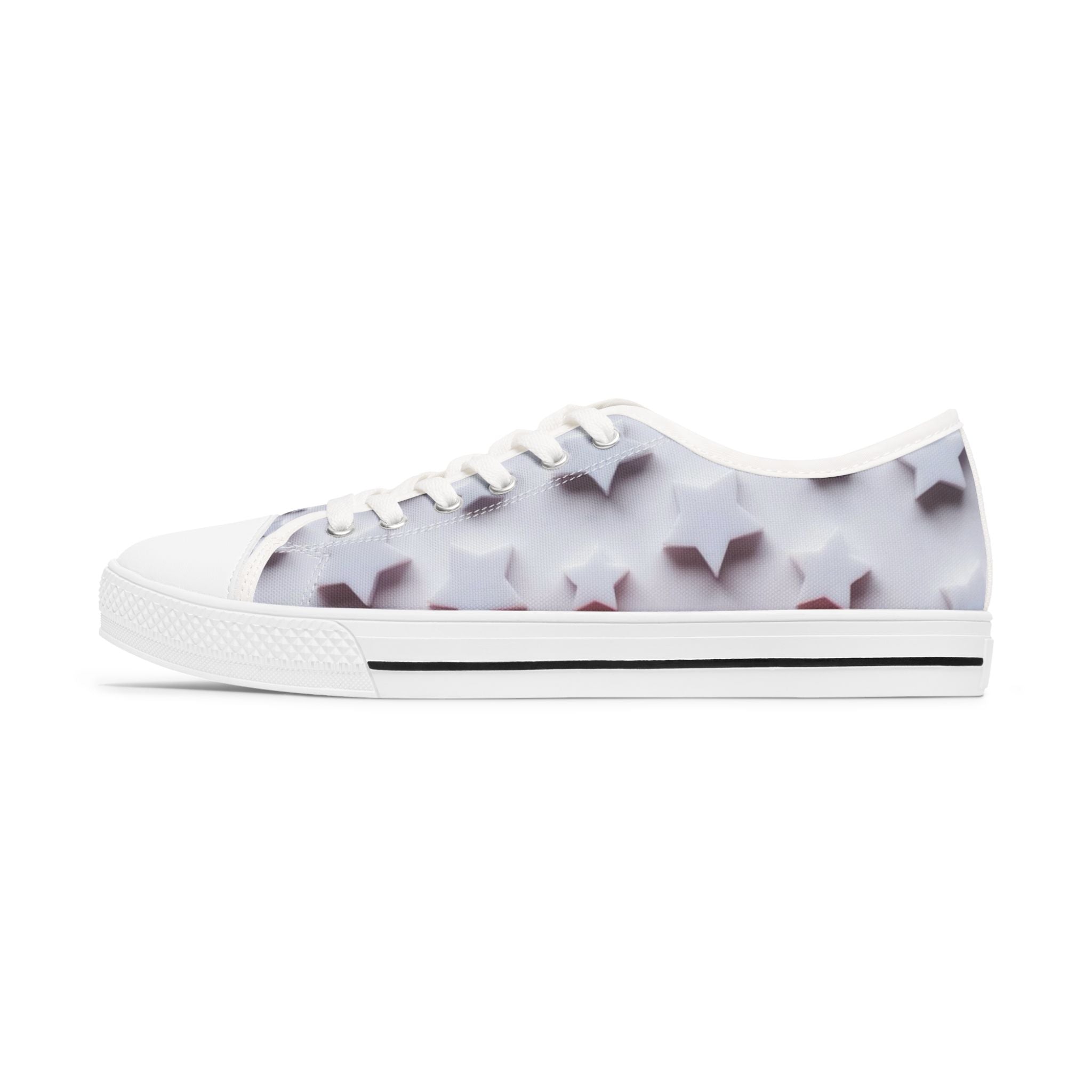 Star Bright Pattern I'm a Star Radiant Afar Sneakers | Low Top Canvas Shoes