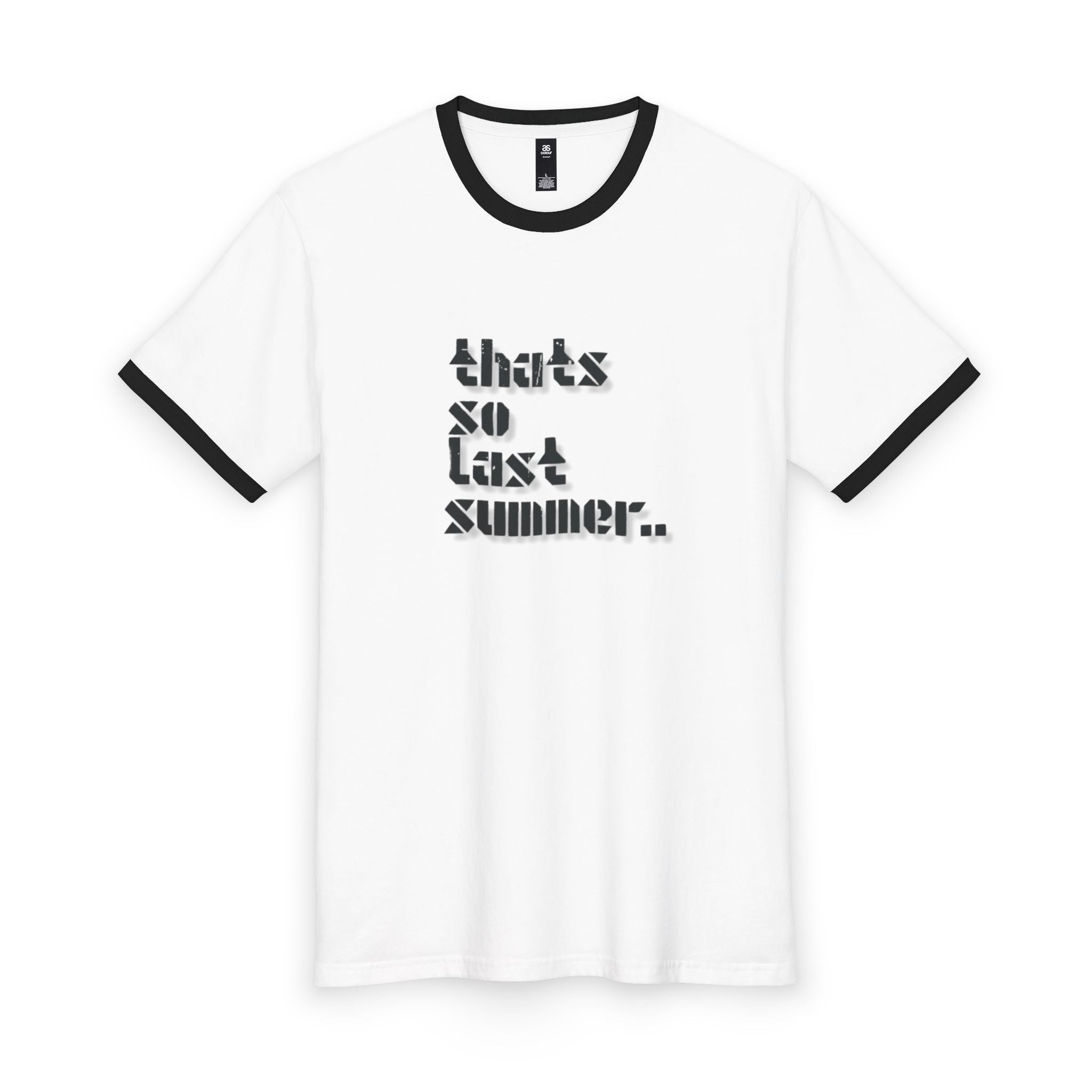 That Is So Last Summer Ringer Tee — Retro Slogan Men’s Tee