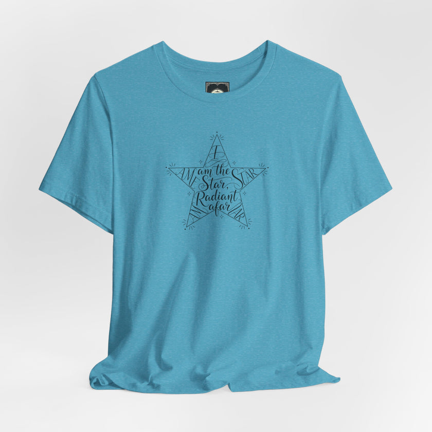 Star Radiant Tee — Inspirational Handwritten Star Graphic T-Shirt