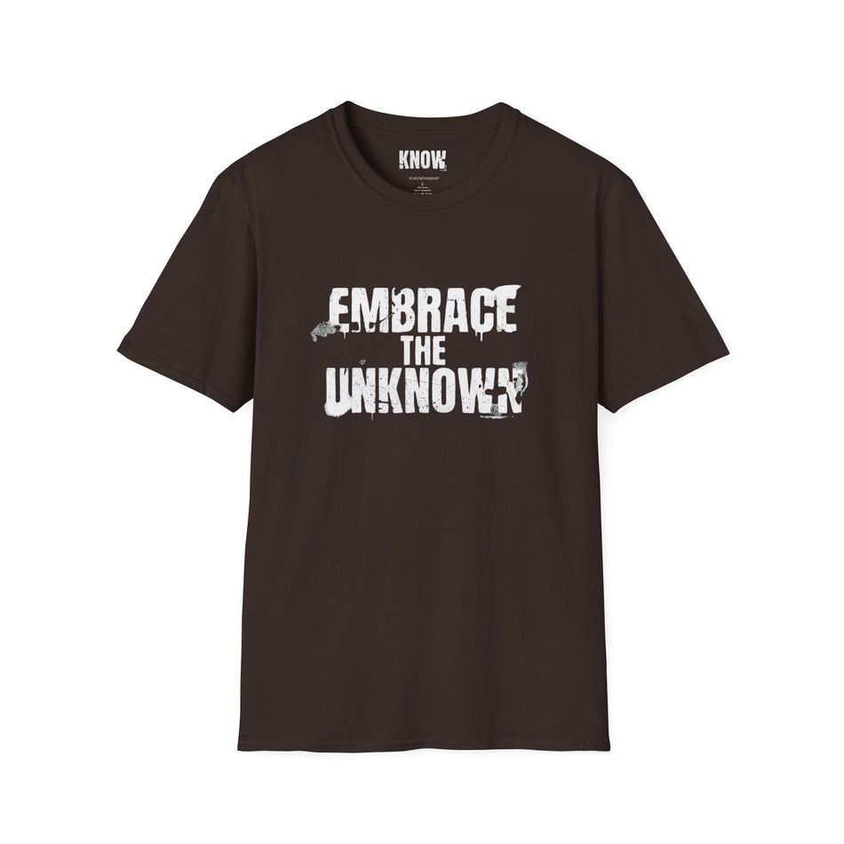 Embrace the Unknown T-Shirt — Inspirational Adventure Graphic Tee