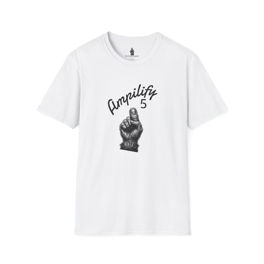 Amplify 5 T-Shirt — Vintage Pointing Finger Graphic Tee