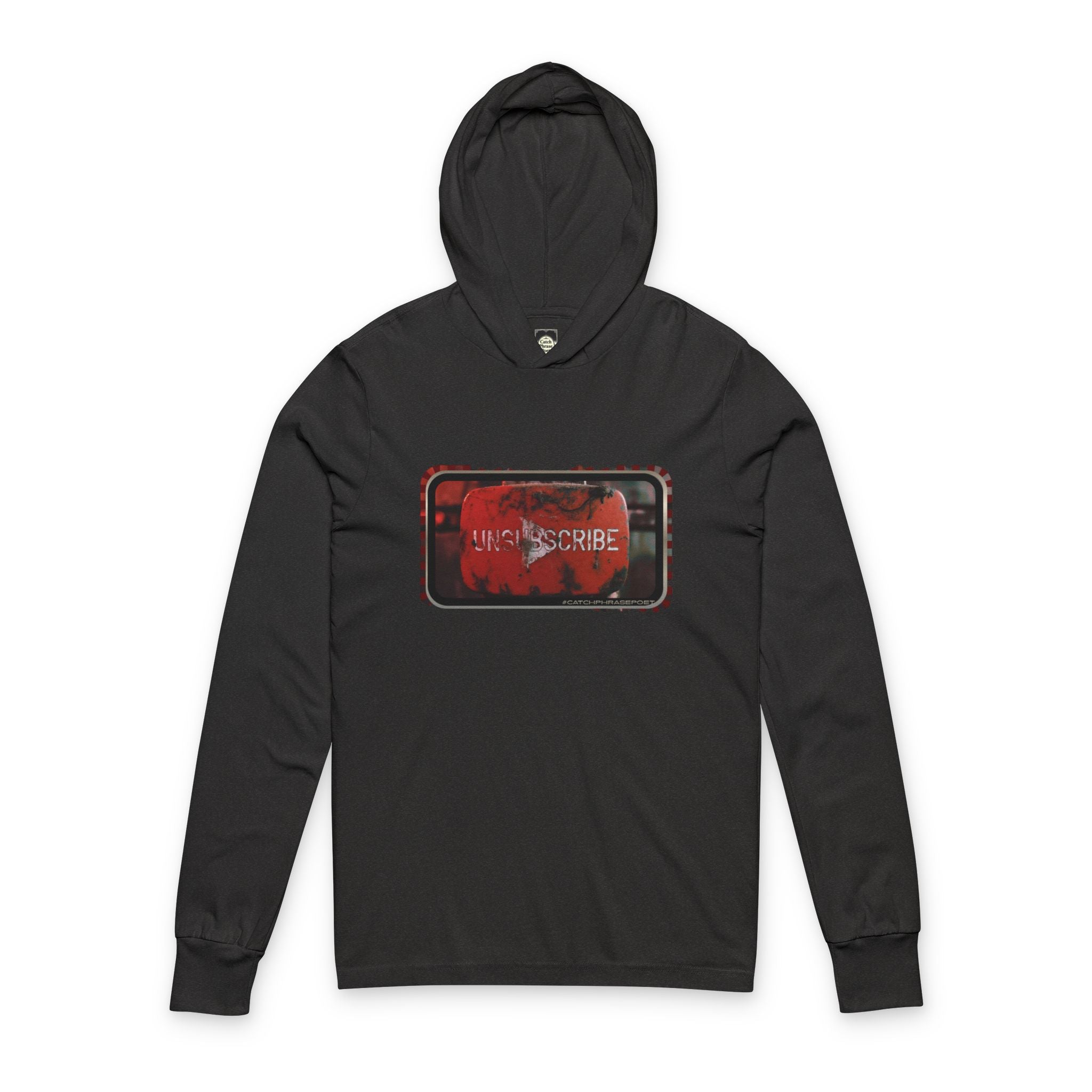 UNSubscribe Button Graphic Put Down The Bloody Device Hoodie | Anti-Screen Humor