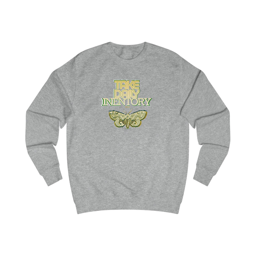 take daily inventory- text design Sweatshirt | 404 BC, internal discussions, reflection