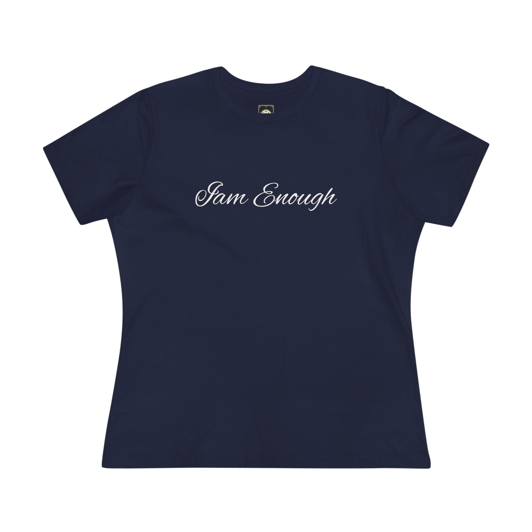 I Am Enough Women's Tee — Minimal Script Self-Love Shirt