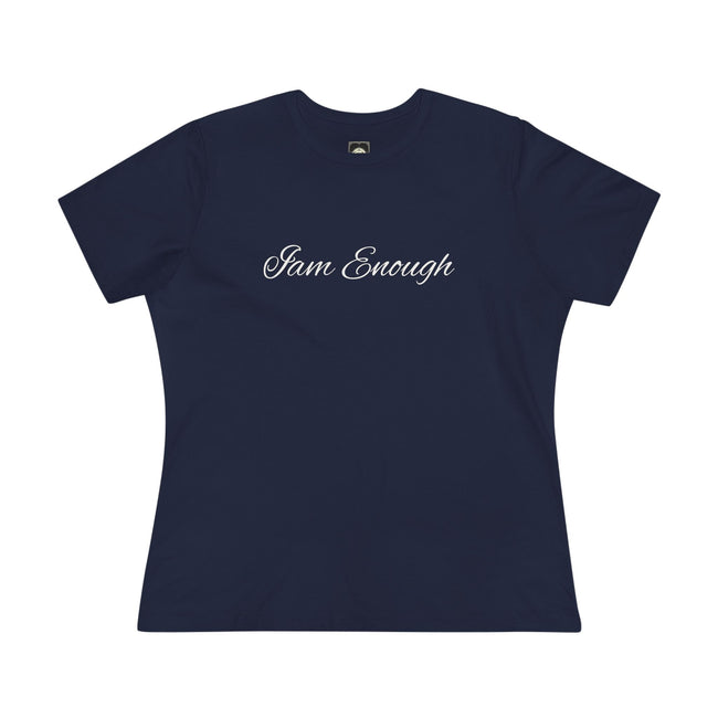 I Am Enough Women's Tee — Minimal Script Self-Love Shirt