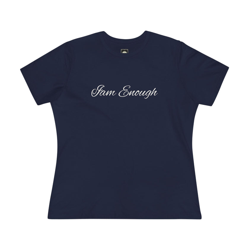 I Am Enough Women's Tee — Minimal Script Self-Love Shirt