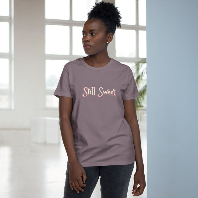 Still Sweet Women's Tee — Retro Script Maple Gray T-Shirt