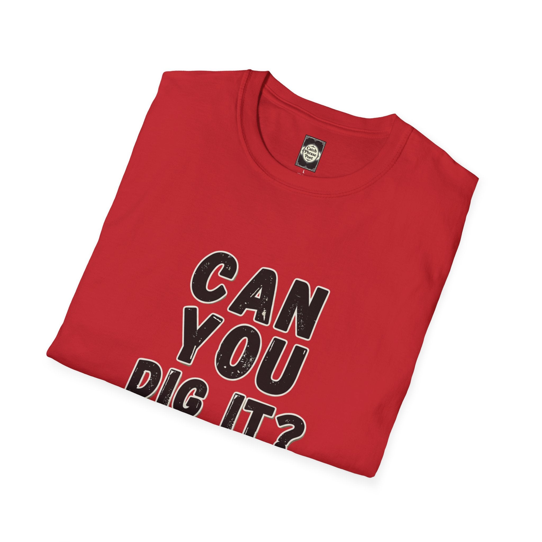'Can You Dig It' graphic tee, worn look