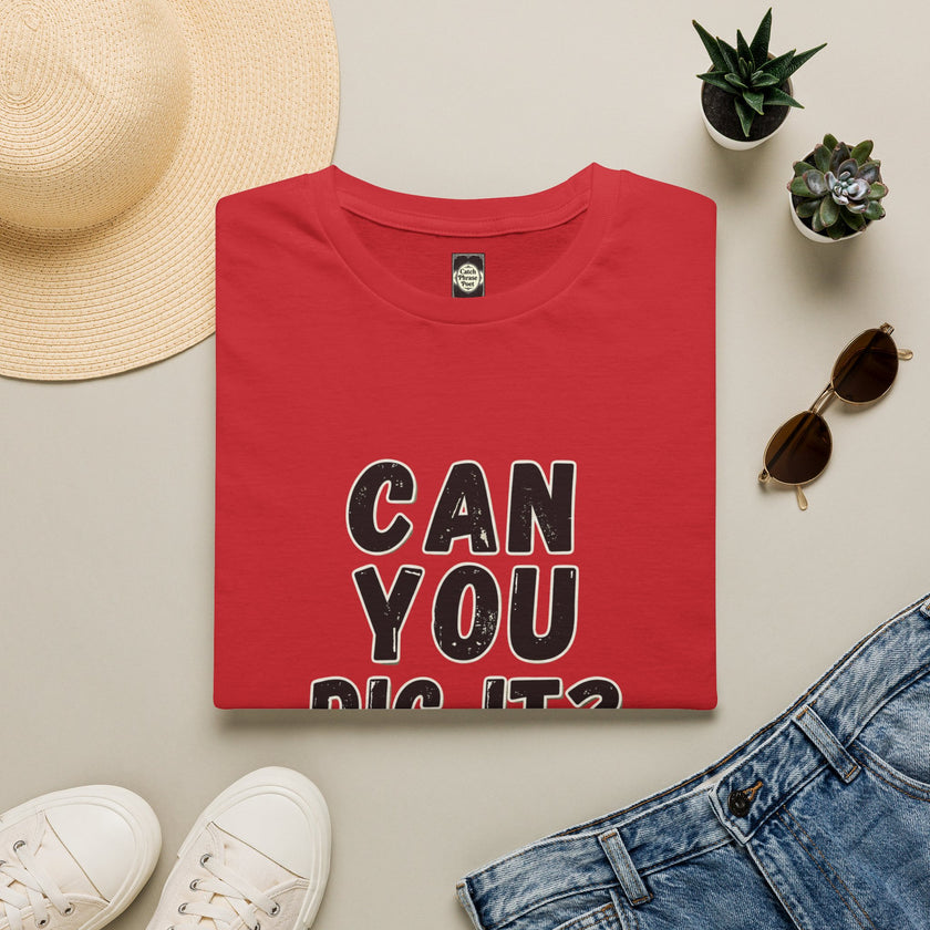 'Can You Dig It' retro tee, lifestyle view
