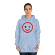 Duo Smile Star Hoodie — Red Double-Wink Graphic College Hoodie