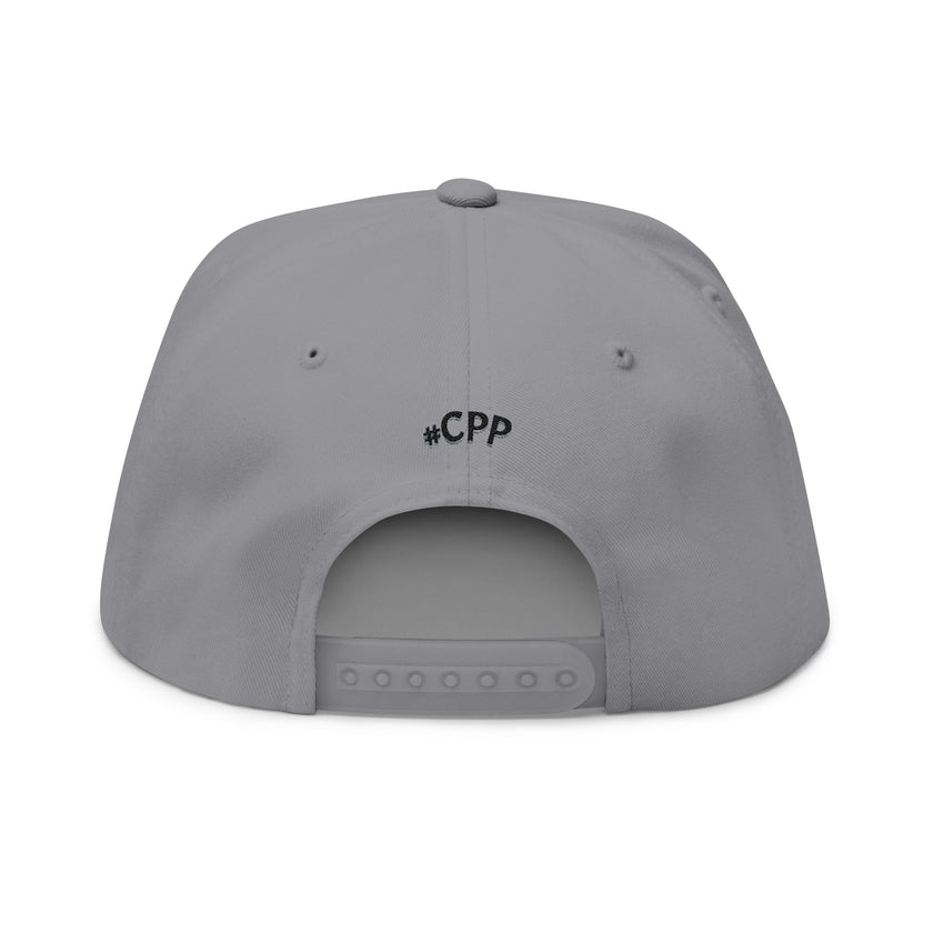 Embroidered 'Subscribe' Red TV Patch Flat Bill Cap