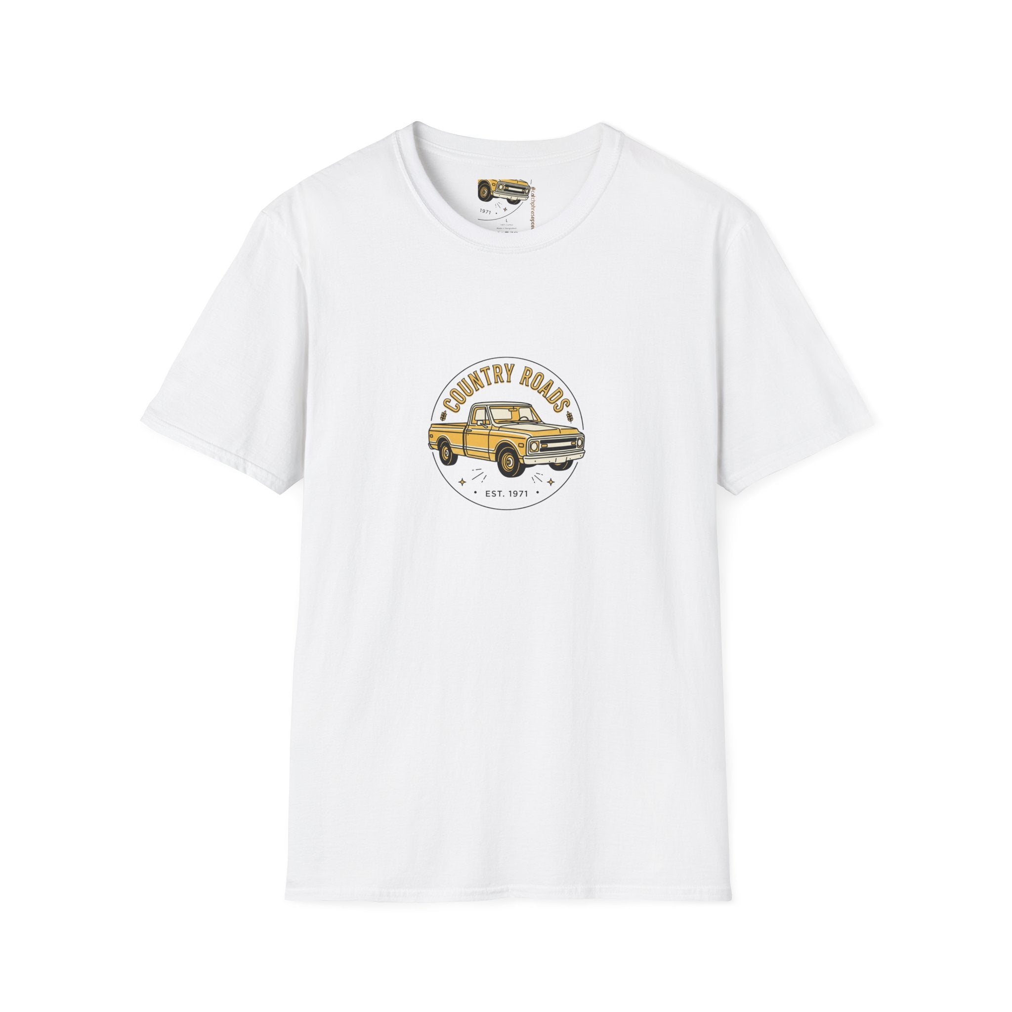 Country Roads Vintage Truck T-Shirt — 'Country Roads' Graphic Tee