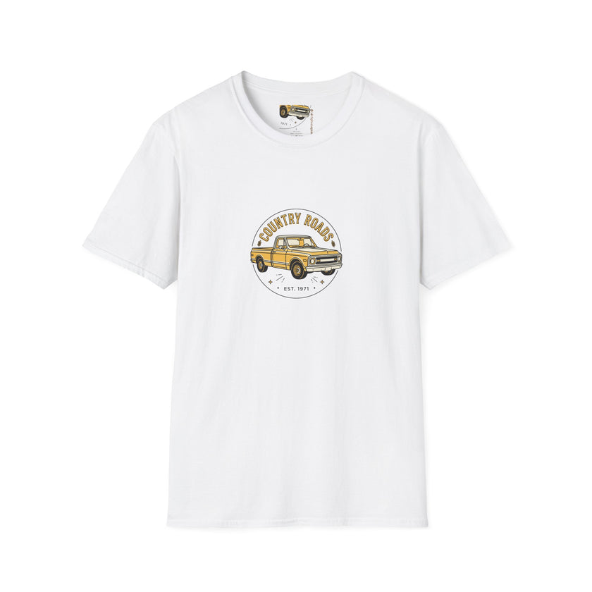Country Roads Vintage Truck T-Shirt — 'Country Roads' Graphic Tee