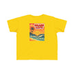 'Beach Life' retro sunset palm toddler tee — Catch Phrase Poet