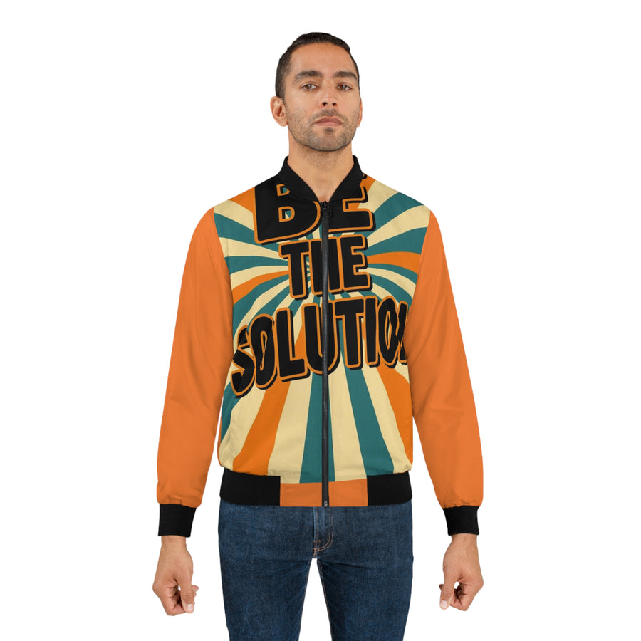 Be The Solution Bomber Jacket — Men's Motivational Bomber