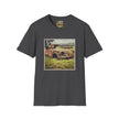 Vintage Rusted Car Photo Tee — Retro Abandoned Auto Graphic T-Shirt