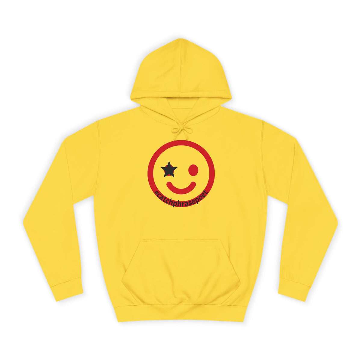 Smiley Duo Hoodie — Playful Star-Eye Graphic Pullover