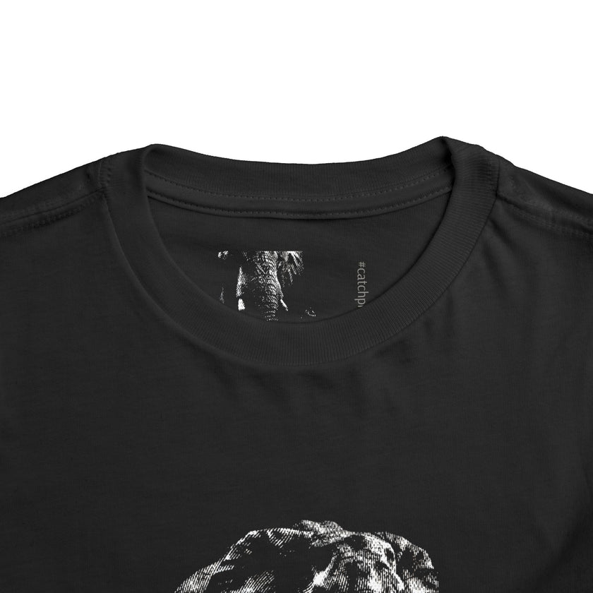 Toddlers' Elephant Tee — Black Silhouette Baby T‑Shirt