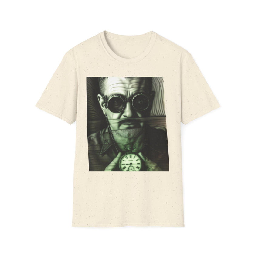 Vintage Graphic Tee: Steampunk Man with Watch