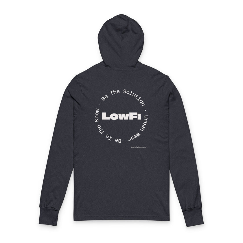 Safe in My Own Skin Hoodie | Long Sleeve Hooded Tee, LowFi Back Print